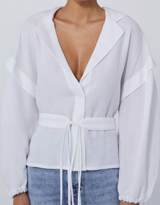 LEAL LOW-NECKLINE BLOUSE